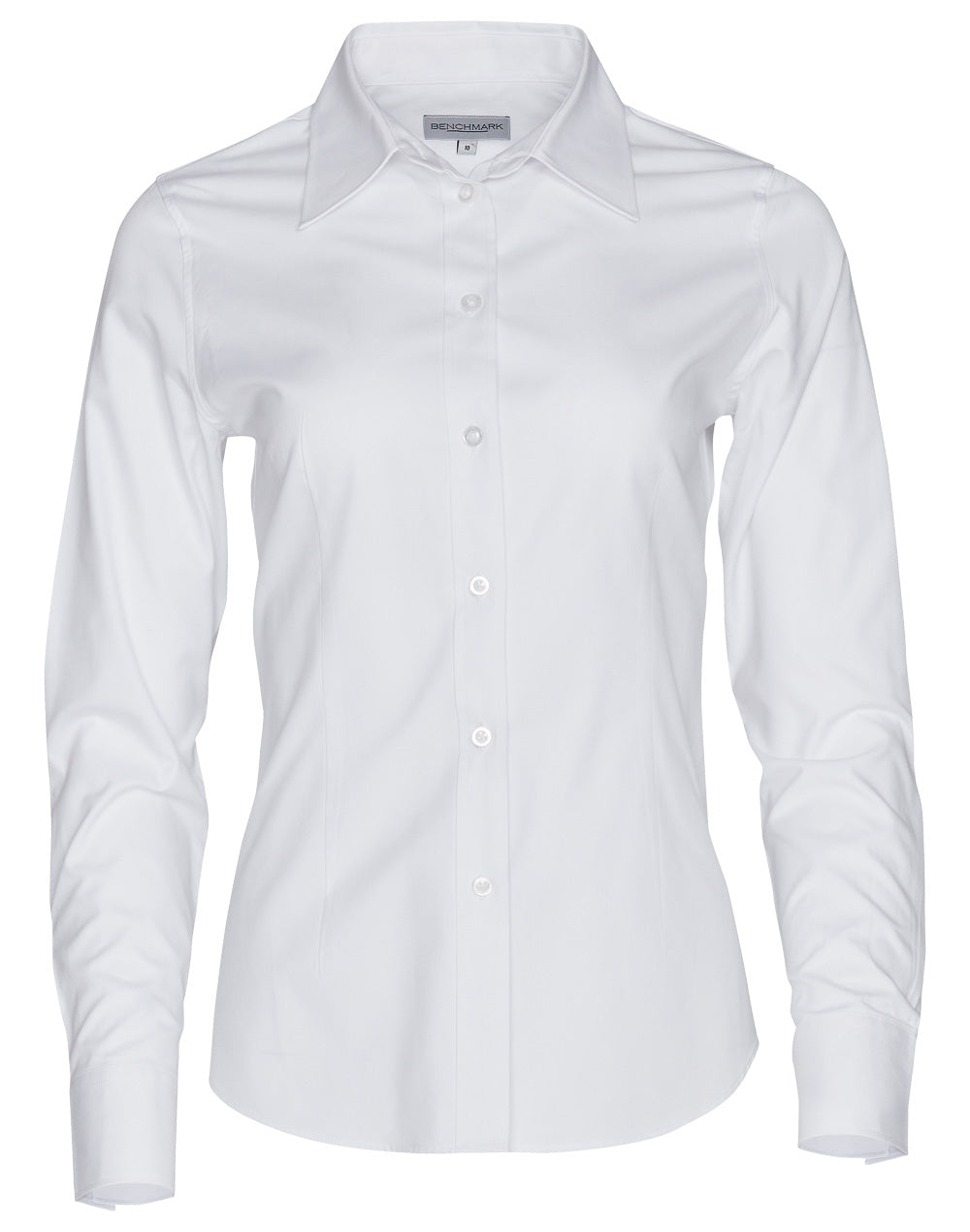 Women's CVC Oxford L/S Shirt - M8040L - White