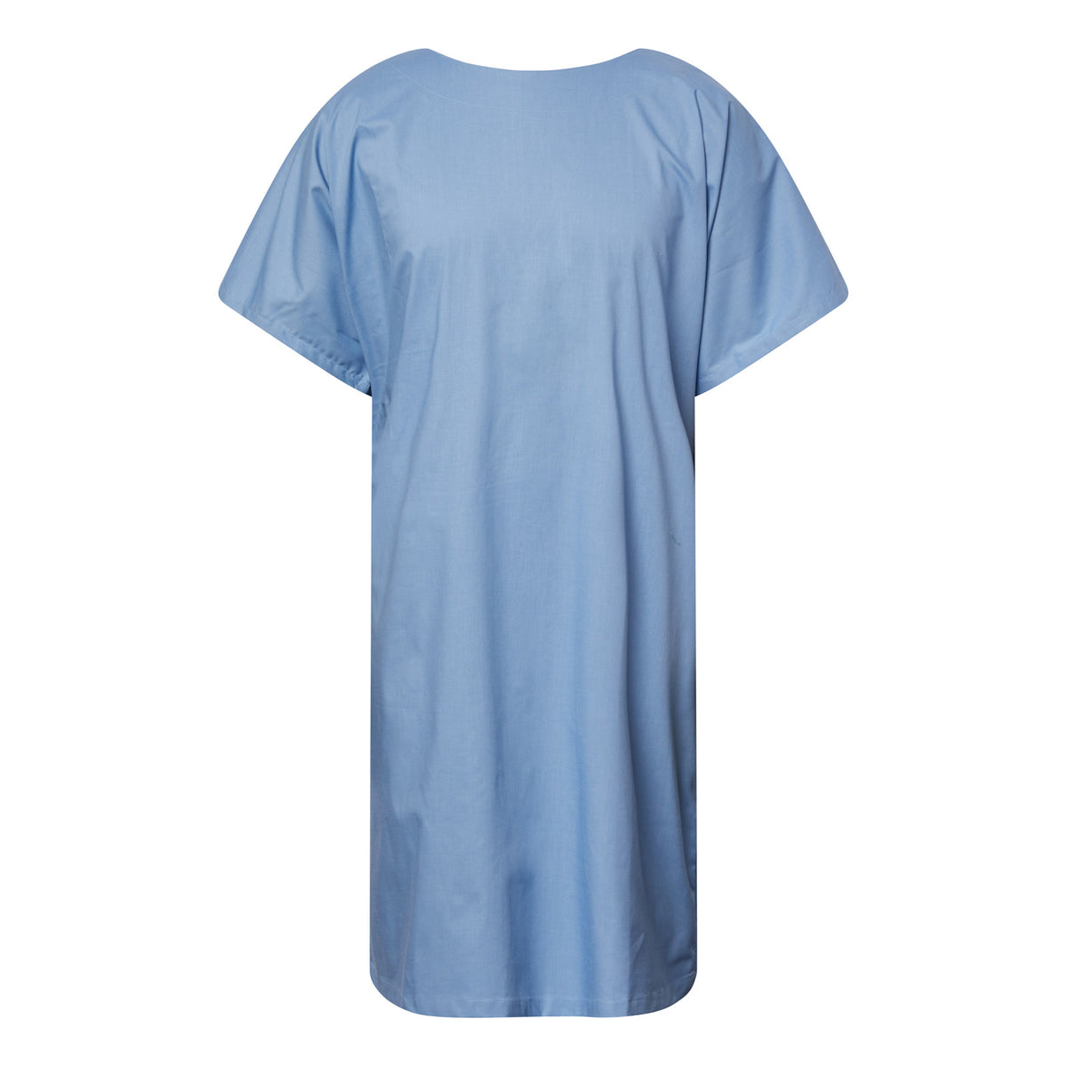 Patient Gown with Front Opening - Light Blue