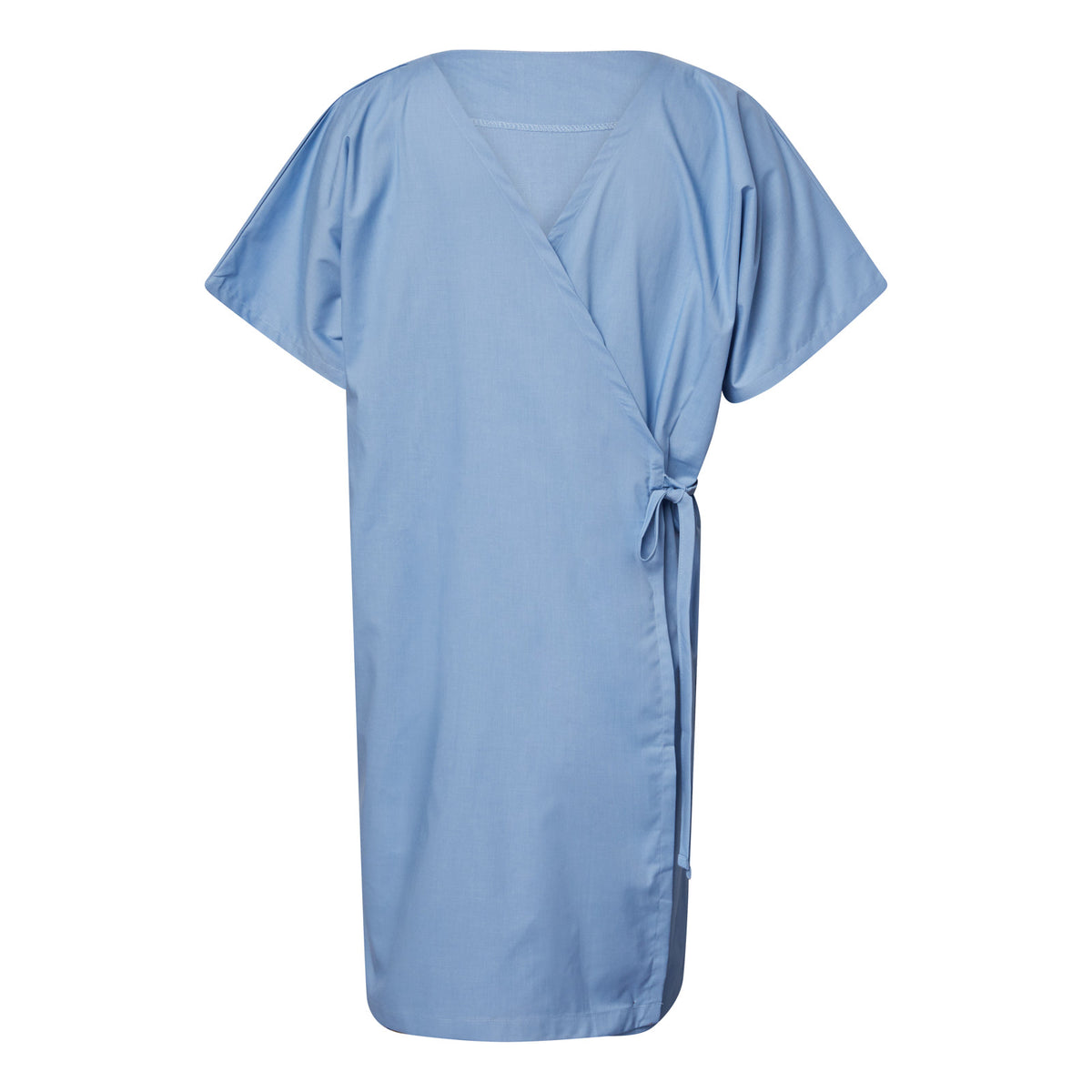 Patient Gown with Front Opening - Light Blue