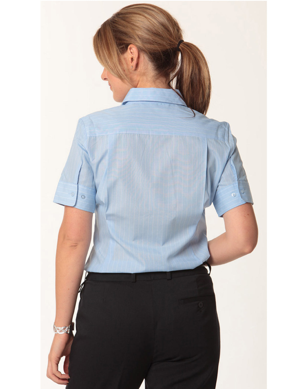 Blue Chambray.White