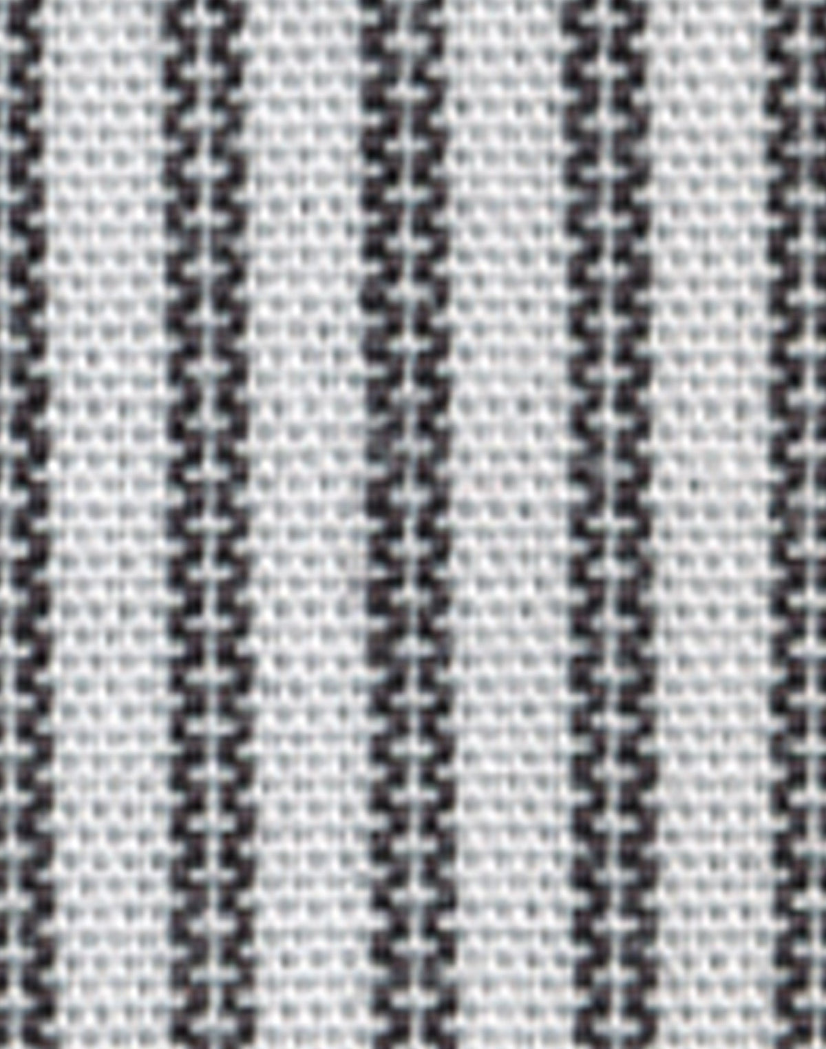 Women's Tic Stripe Long Sleeve Shirt - White/Black - Front