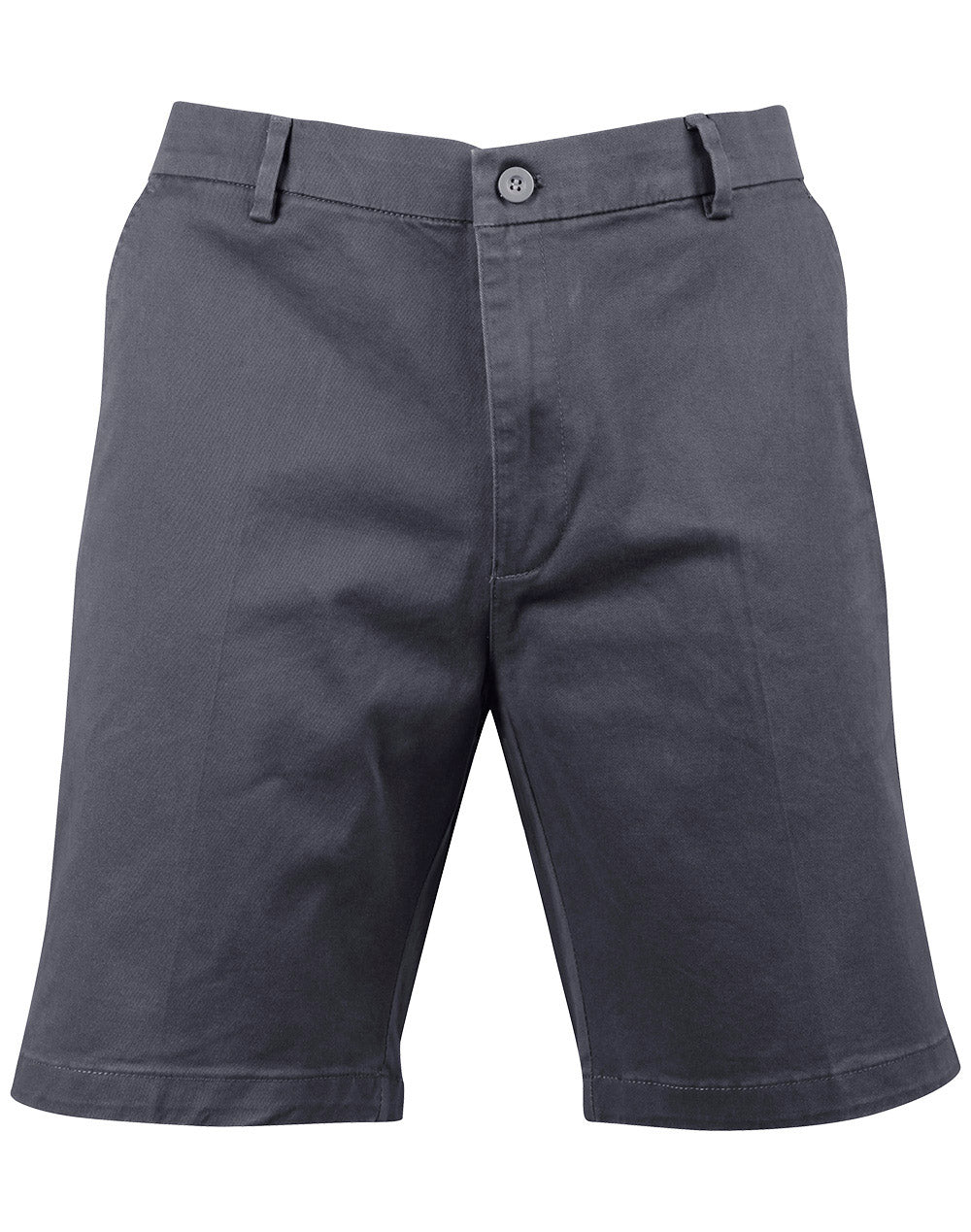 Men's Stretch Cotton Chino Shorts - M9381 - Dark Grey