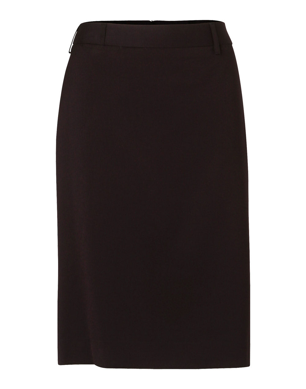 Women's Mid Length Lined Pencil Skirt in Poly/Viscose Stretch - M9471 - Navy