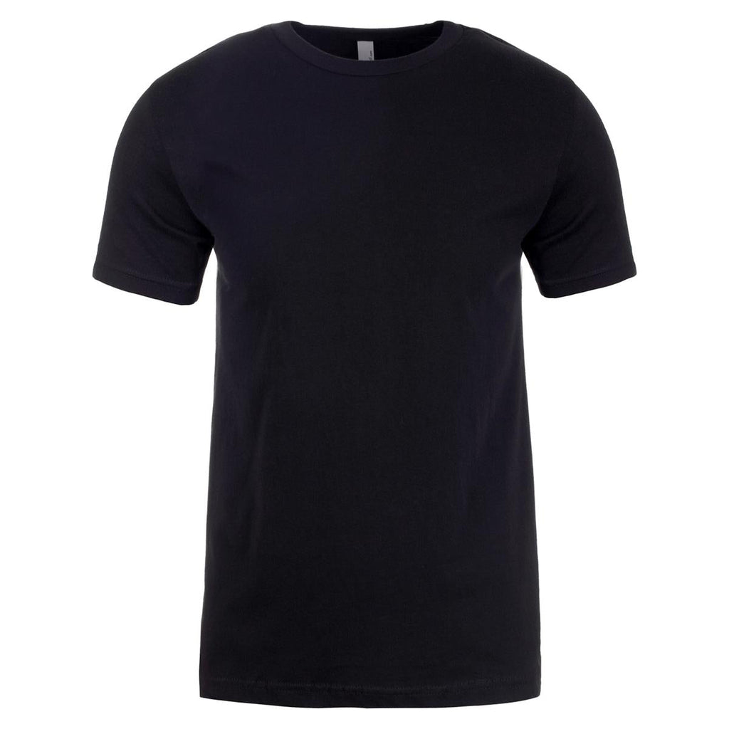 Men's Cotton Crew - Black - Front