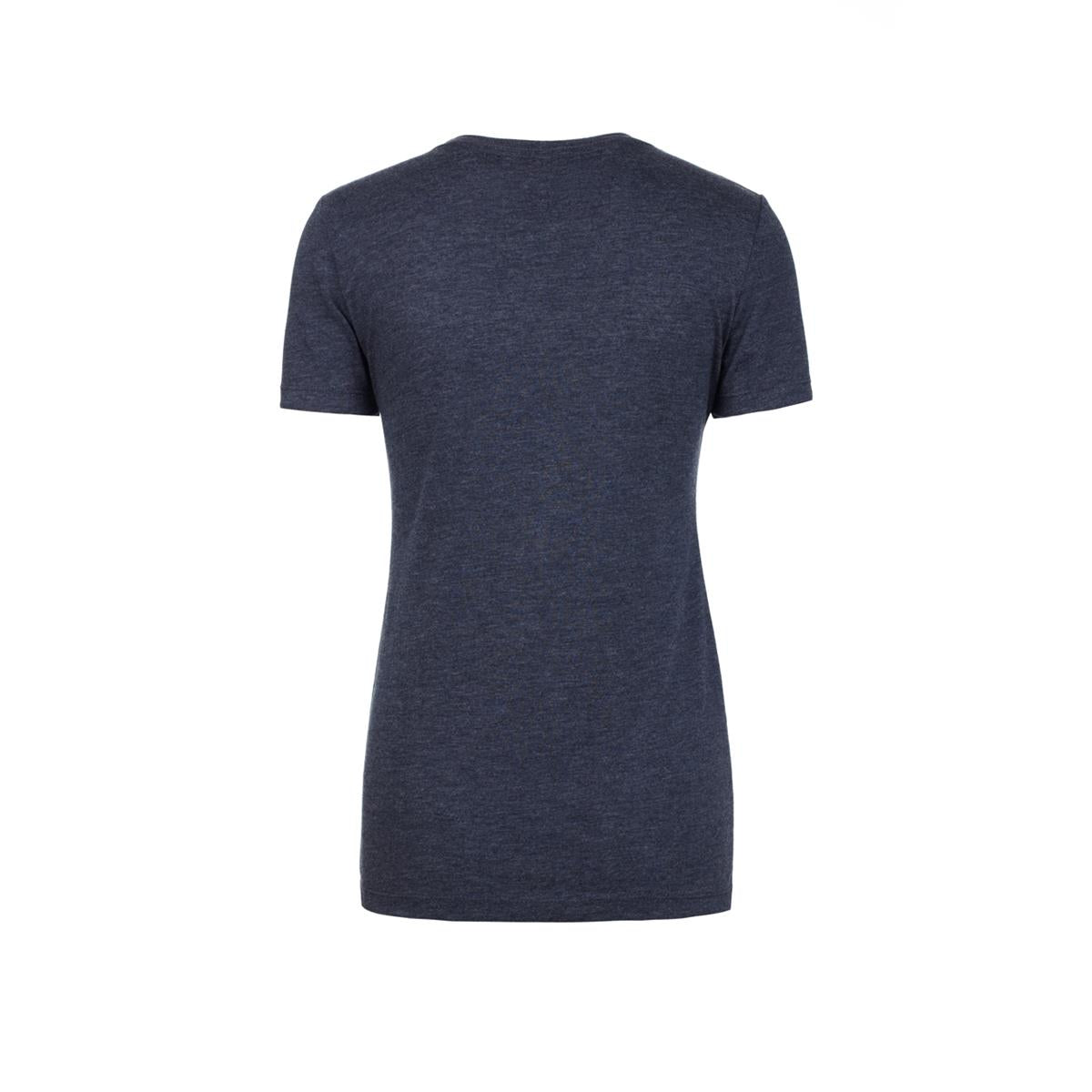 Women's Tri-Blend Crew - Vintage Navy - Back