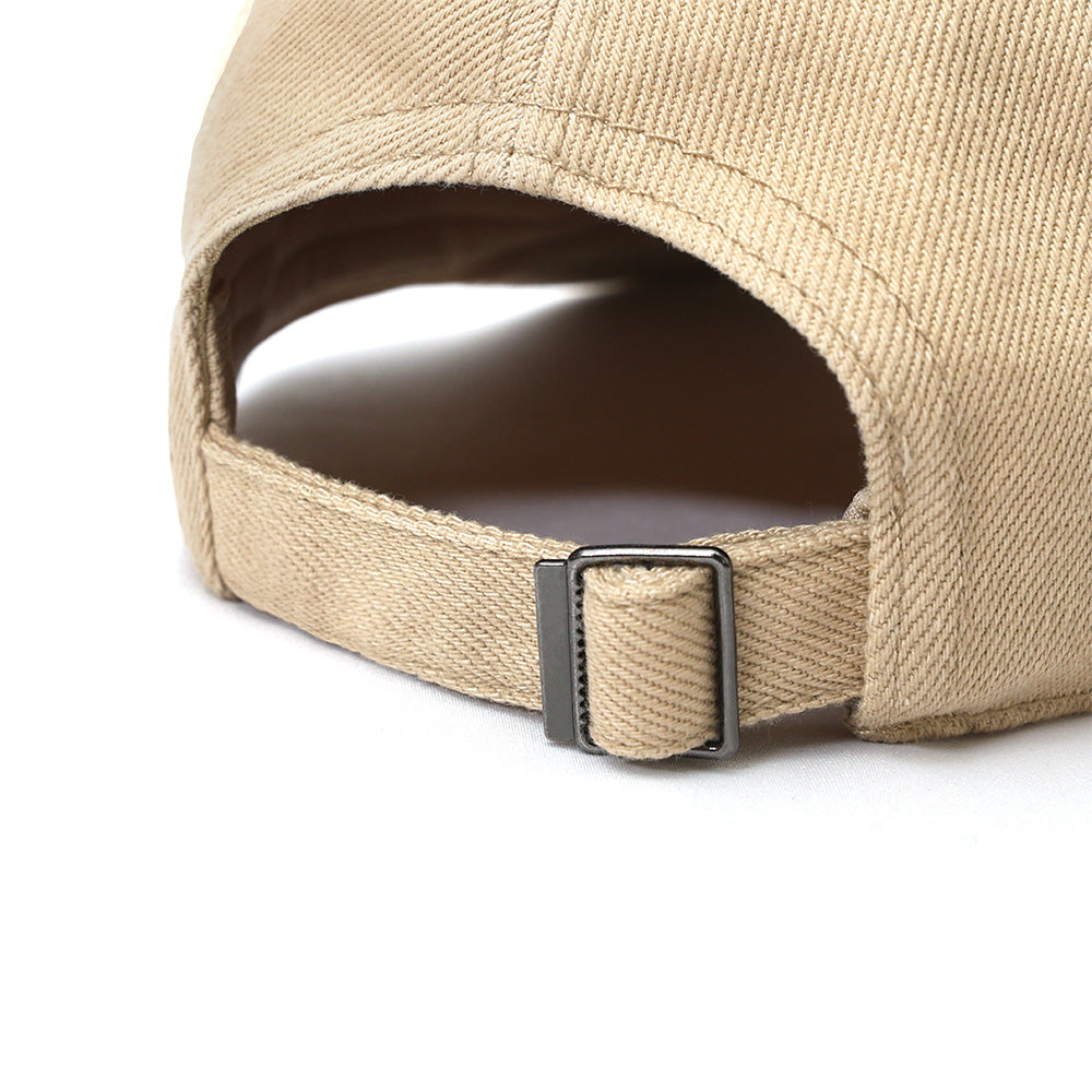 Seamless Front Premium Heavy Cotton Cap - Khaki - Back