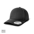 Seamless Front Premium Heavy Cotton Cap - Black
