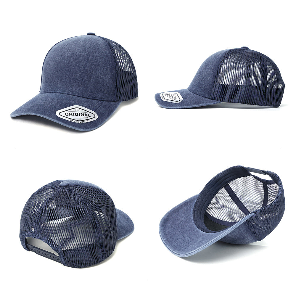 Seamless Front Washed Mesh Cap – Grace Collection OG305