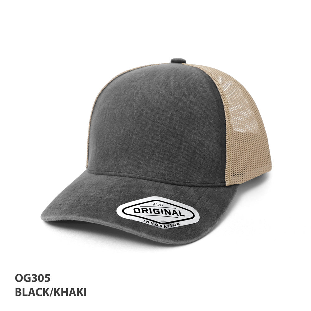 Seamless Front Washed Mesh Cap – Grace Collection OG305