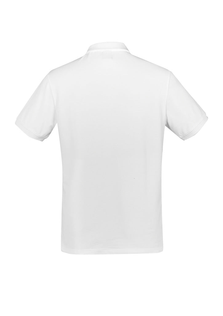 City Mens Short Sleeve Polo - White - Back
