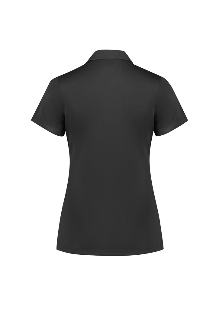 Action Womens Short Sleeve Polo - Grey - Back