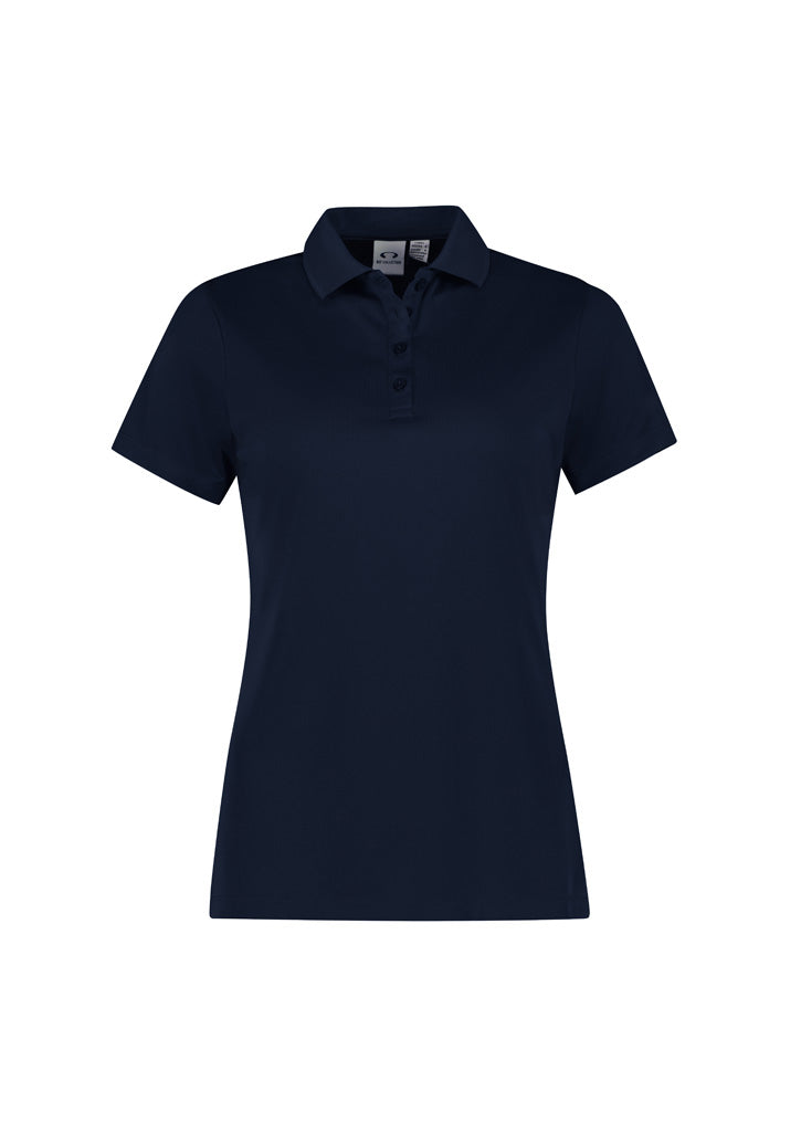 Action Womens Short Sleeve Polo - Navy - Front