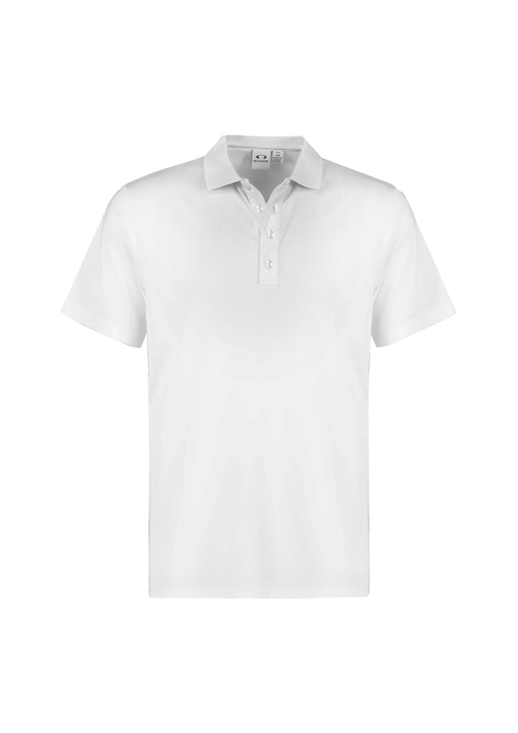 Action Mens Short Sleeve Polo - White - Front