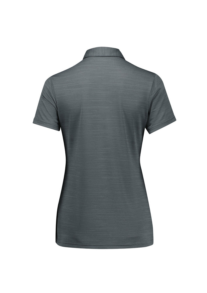 Orbit Womens Short Sleeve Polo - Dark Grey Carbon - Back