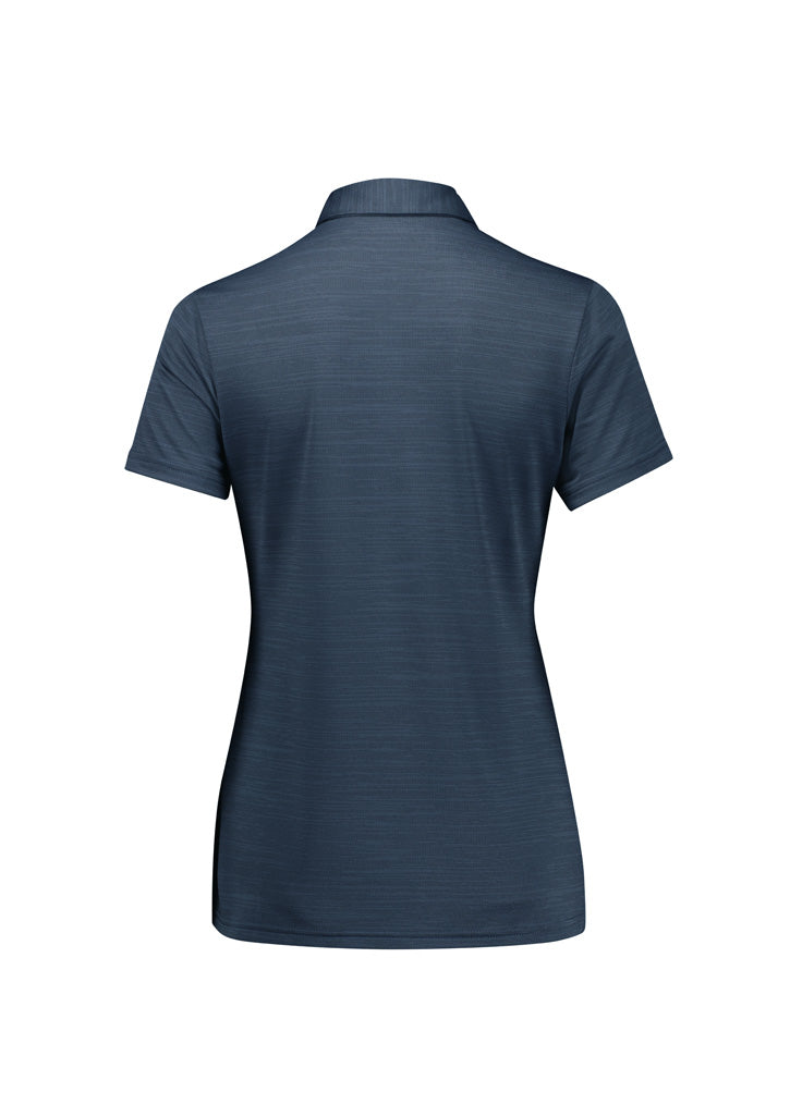 Orbit Womens Short Sleeve Polo - Navy - Back