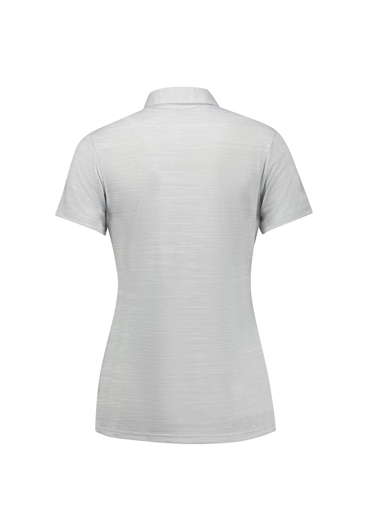 Orbit Womens Short Sleeve Polo - Silver - Back
