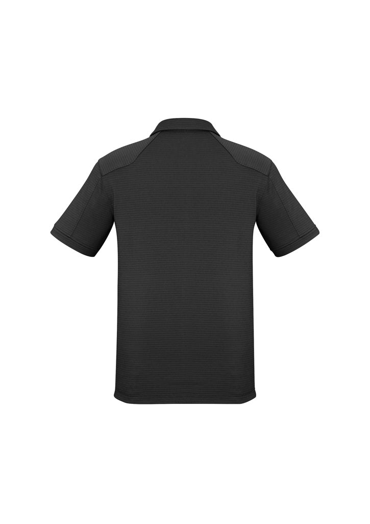 Profile Mens Short Sleeve Polo - Black - Back