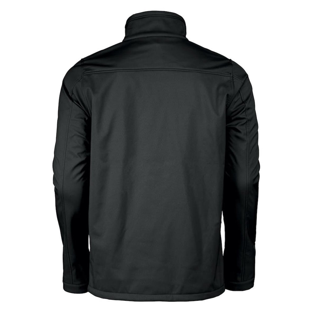 Vert Men's Softshell Jacket - Black - Back