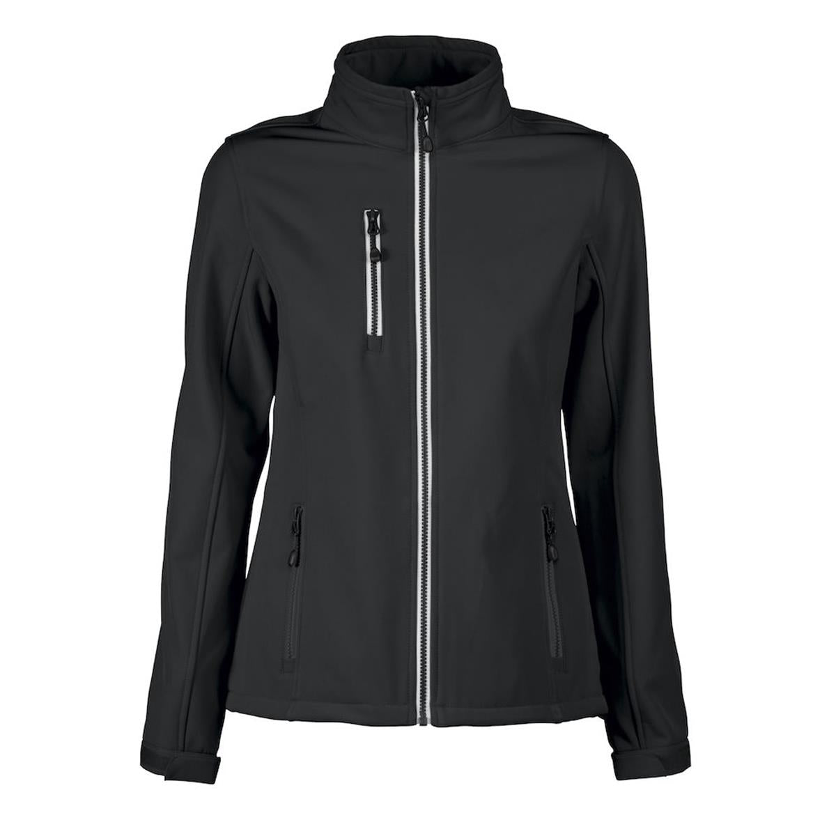 Vert Women's Softshell Jacket - Black - Front