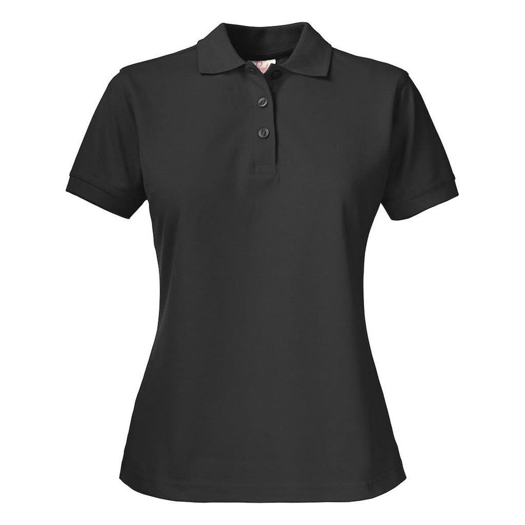 Surf Pro Women's Cotton Polo - Black - Front