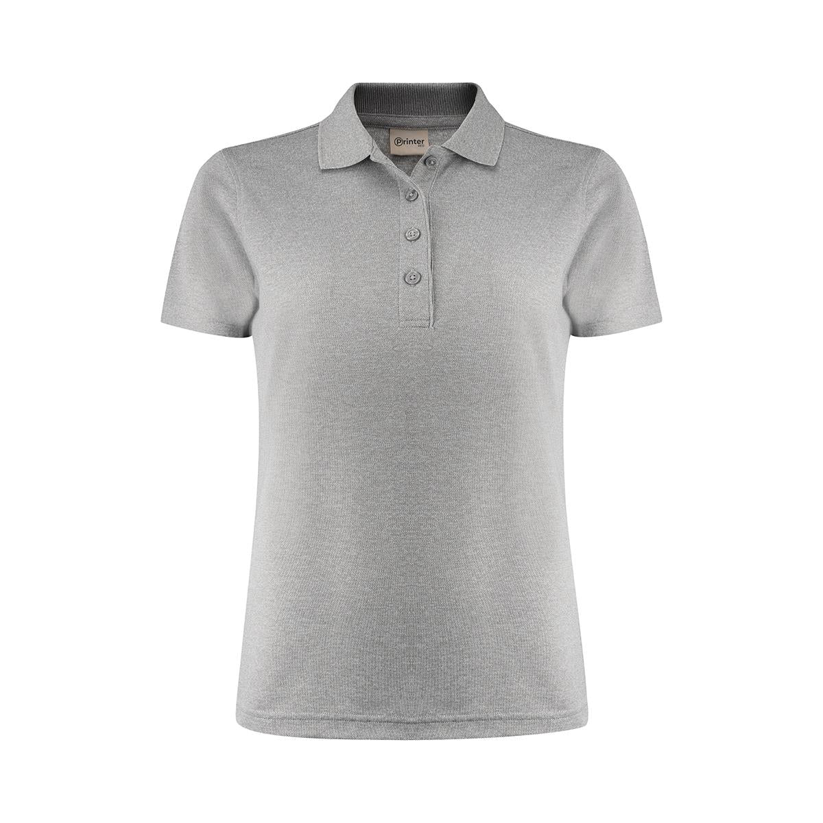 Women's Smash Polo - Grey Melange - Front