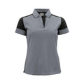 Women's Printer Prime Polo - Anthracite / Black - Front