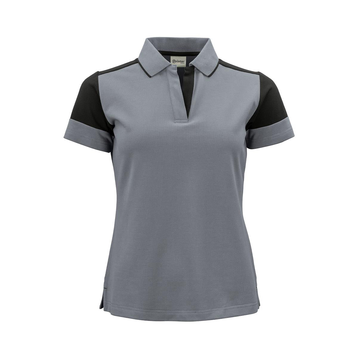 Women's Printer Prime Polo - Anthracite / Black - Front