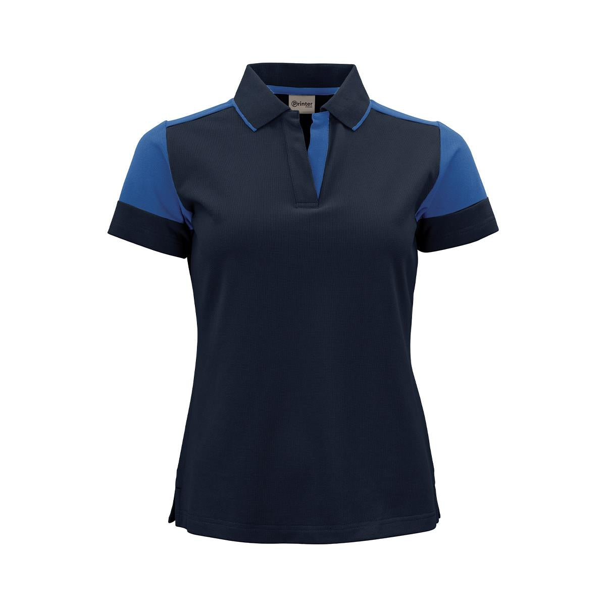 Women's Printer Prime Polo - Navy / Cobalt - Front