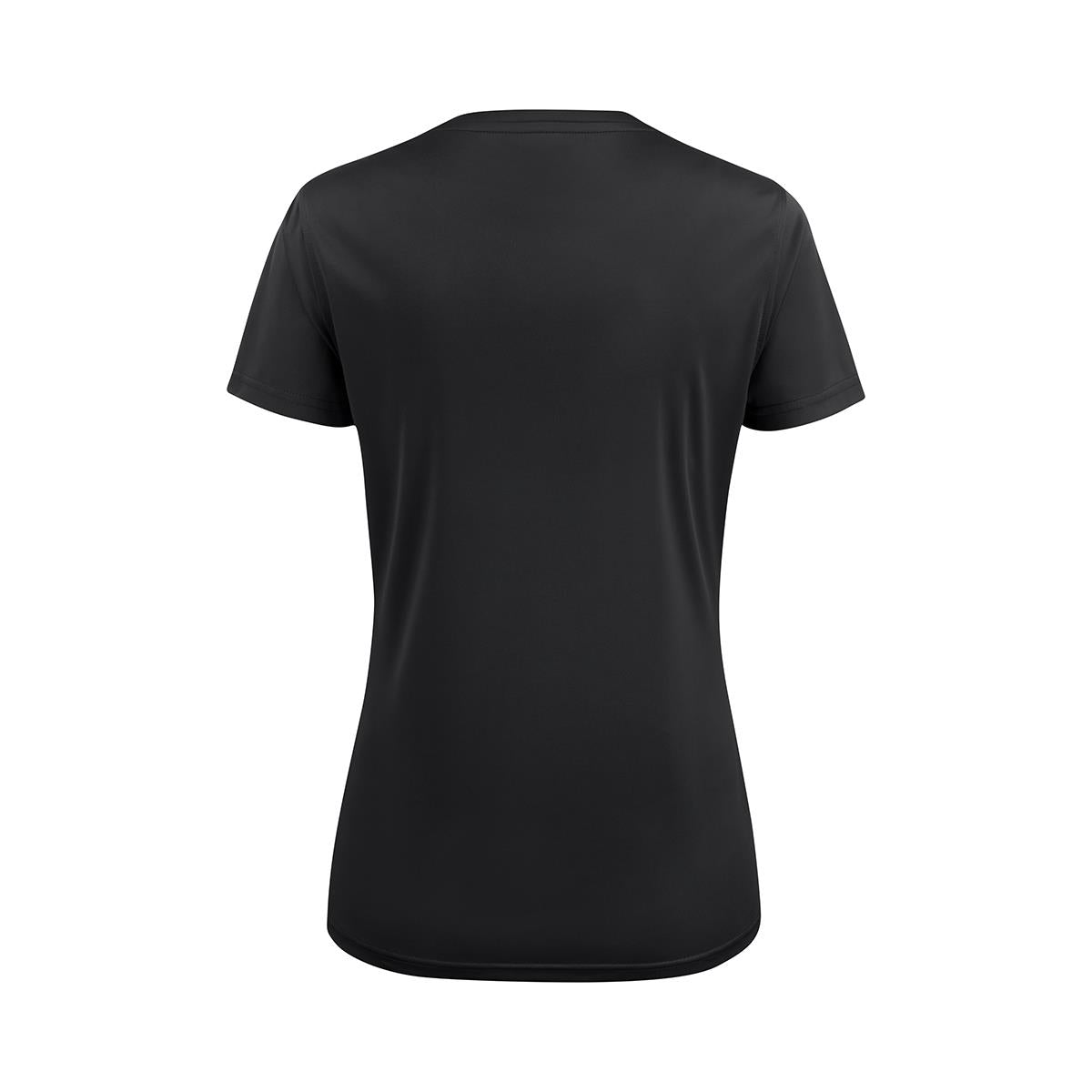 Women's Run Active Tee - Black - Back