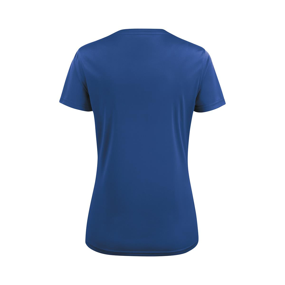 Women's Run Active Tee - Bright Blue - Back