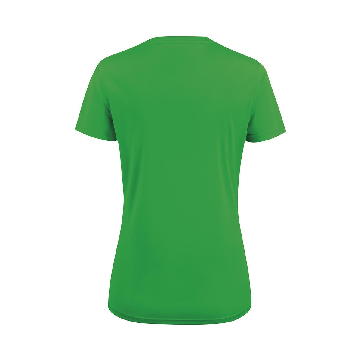 Women's Run Active Tee - Lime - Back
