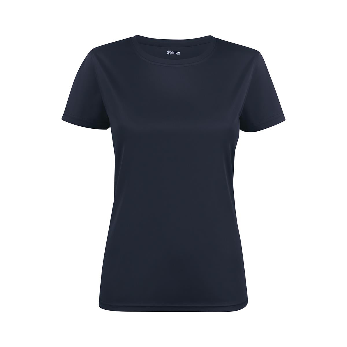 Women's Run Active Tee - Navy - Front