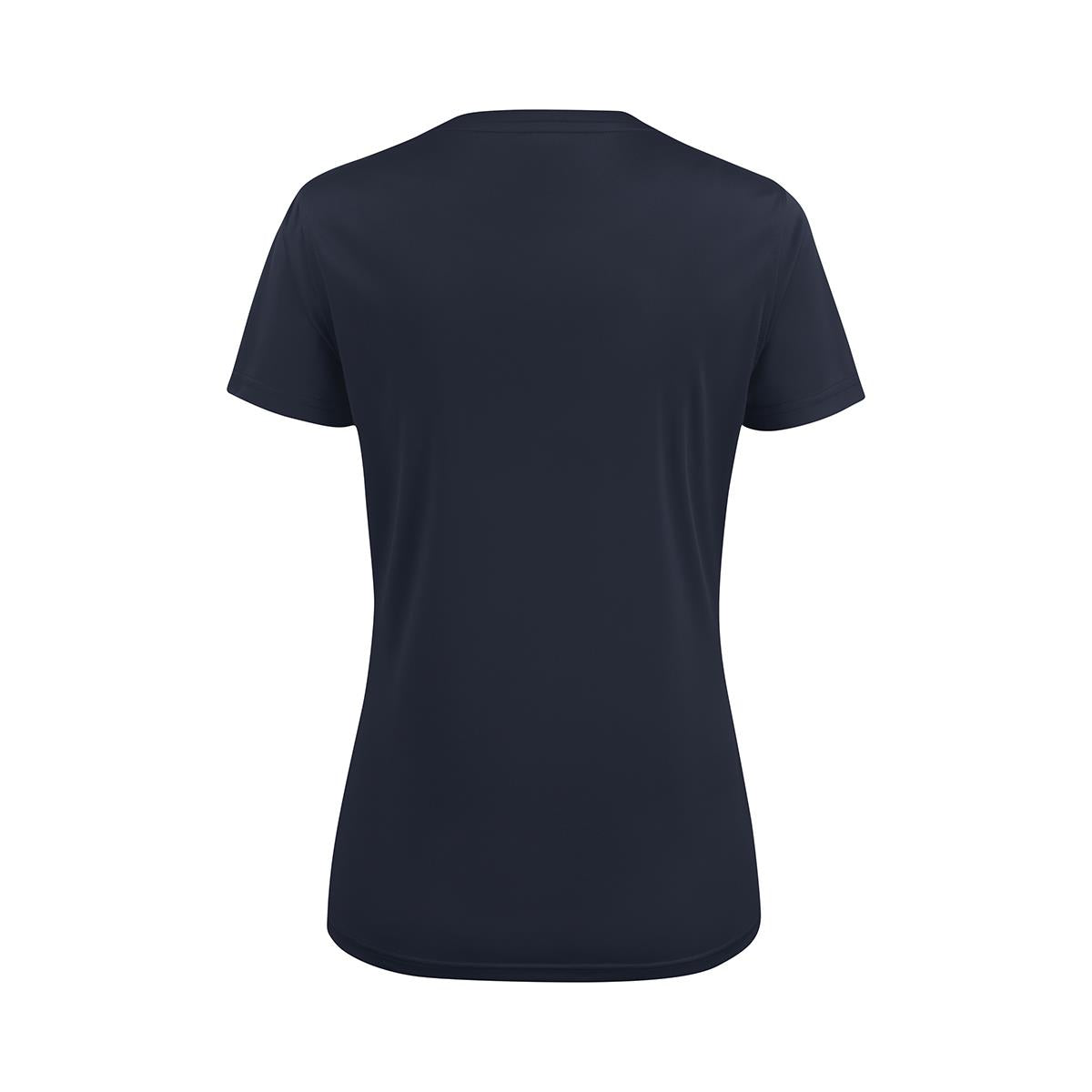 Women's Run Active Tee - Navy - Back