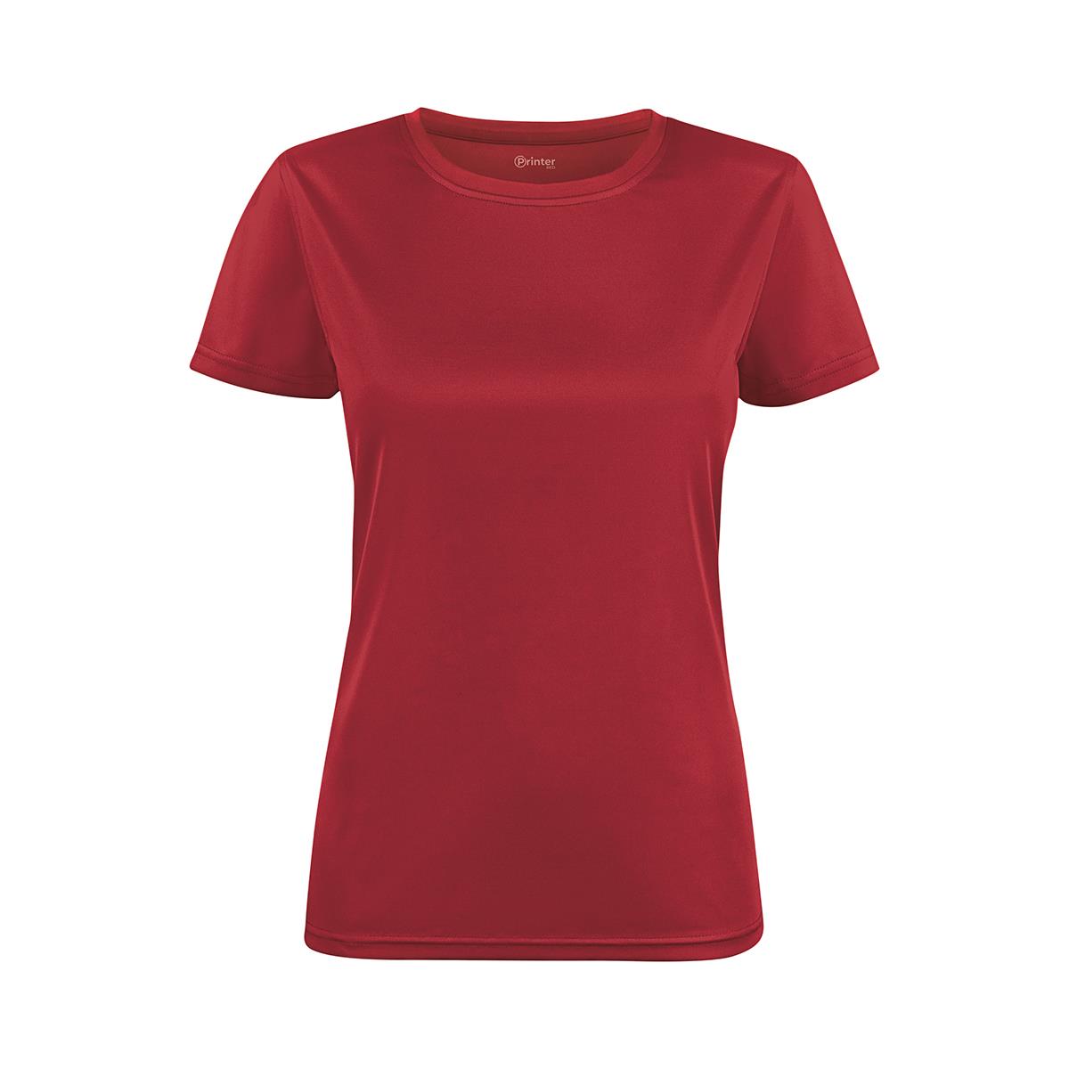 Women's Run Active Tee - Red - Front