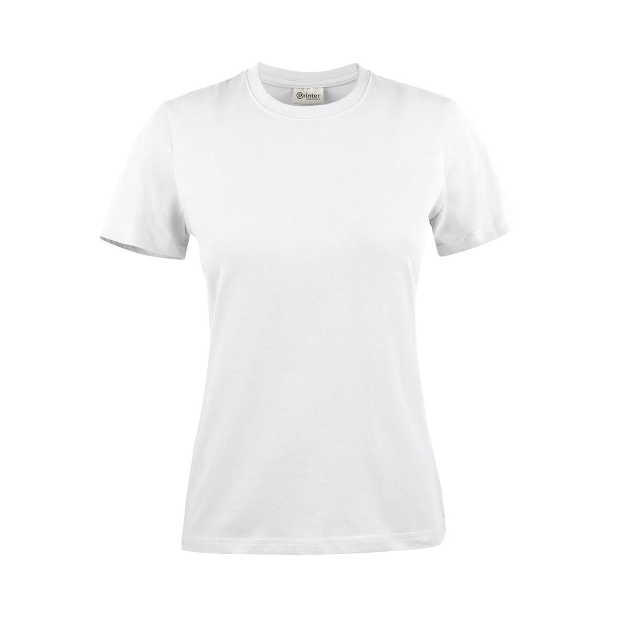 Women's Printer 140 Tee - White - Front