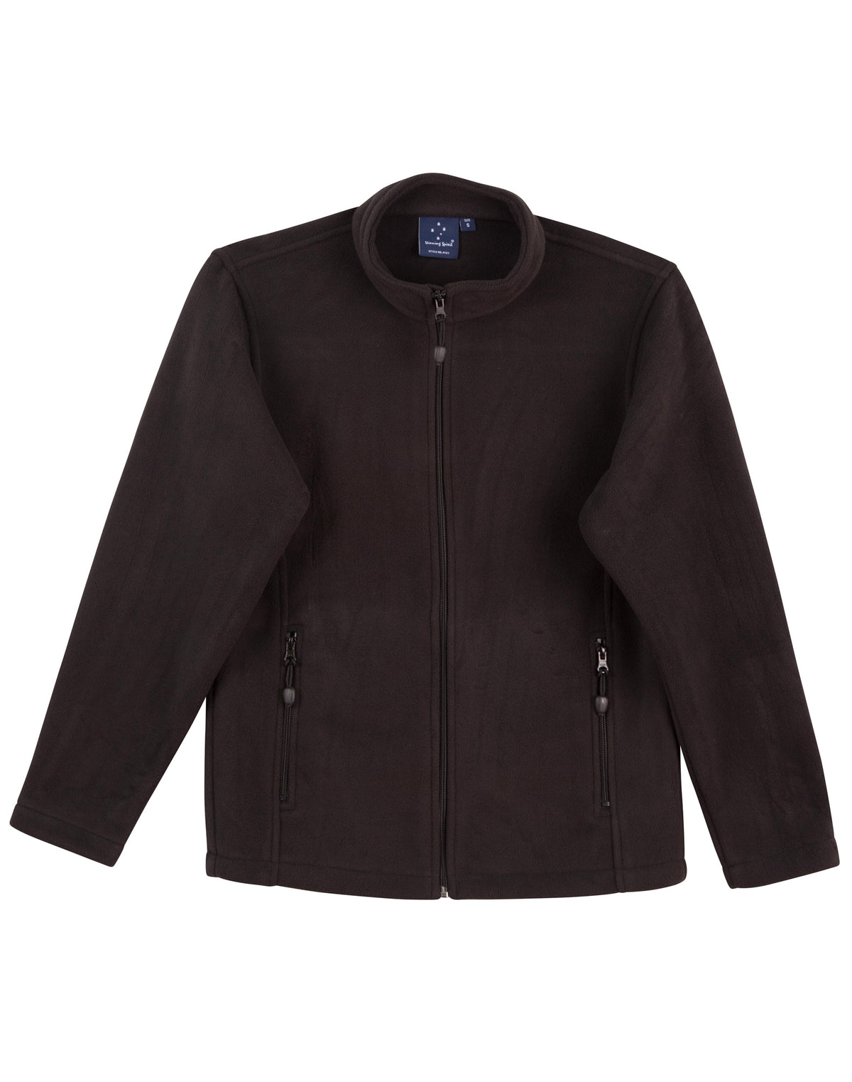 Mens bonded P/F full zip jacket - PF07 - Black