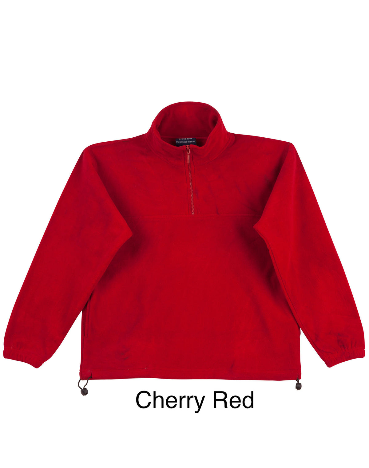 Kids' half zip polar fleecy pullover - PF11 - Red