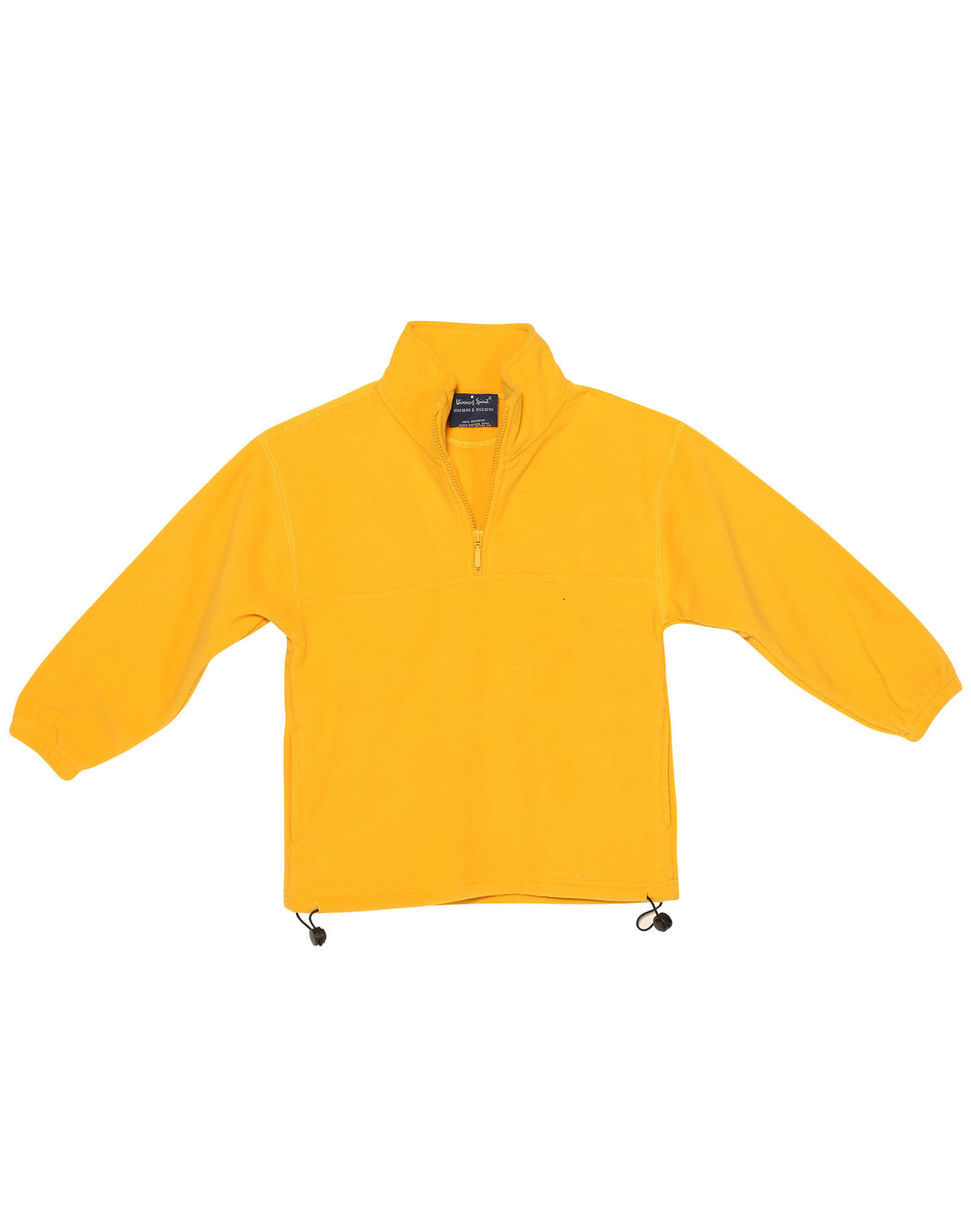 Kids' half zip polar fleecy pullover - PF11 - Gold