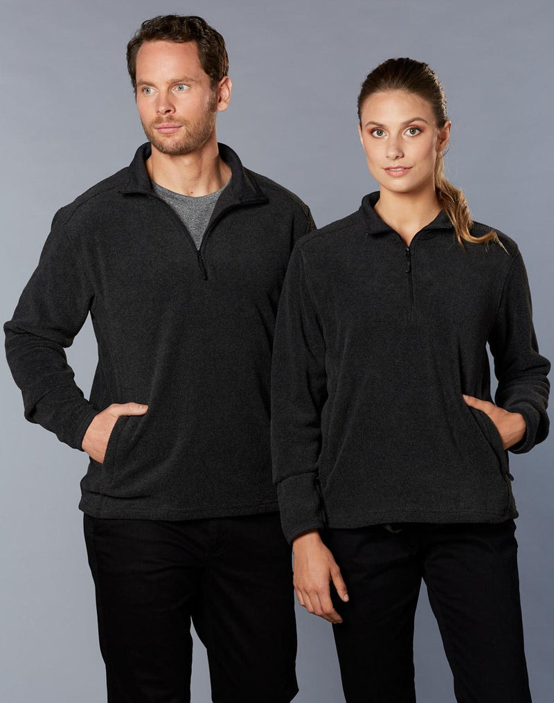 Winning Spirit Adult's Half Zip Polar Fleece Pullover PF21
