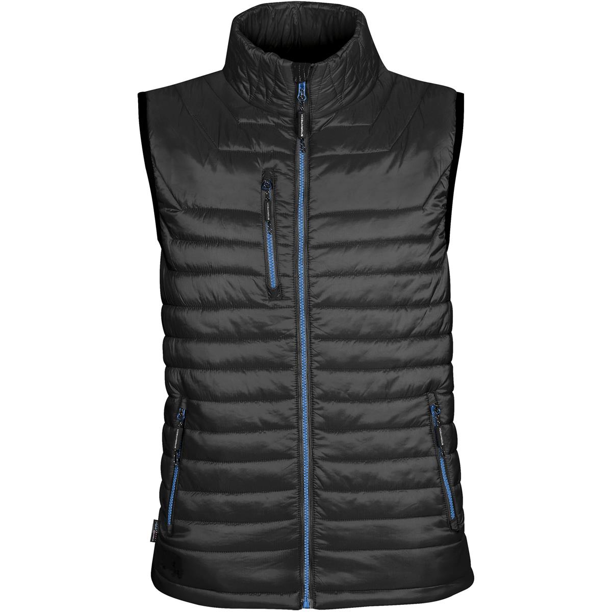 Men's Gravity Thermal Vest - Black / Marine Blue - Front