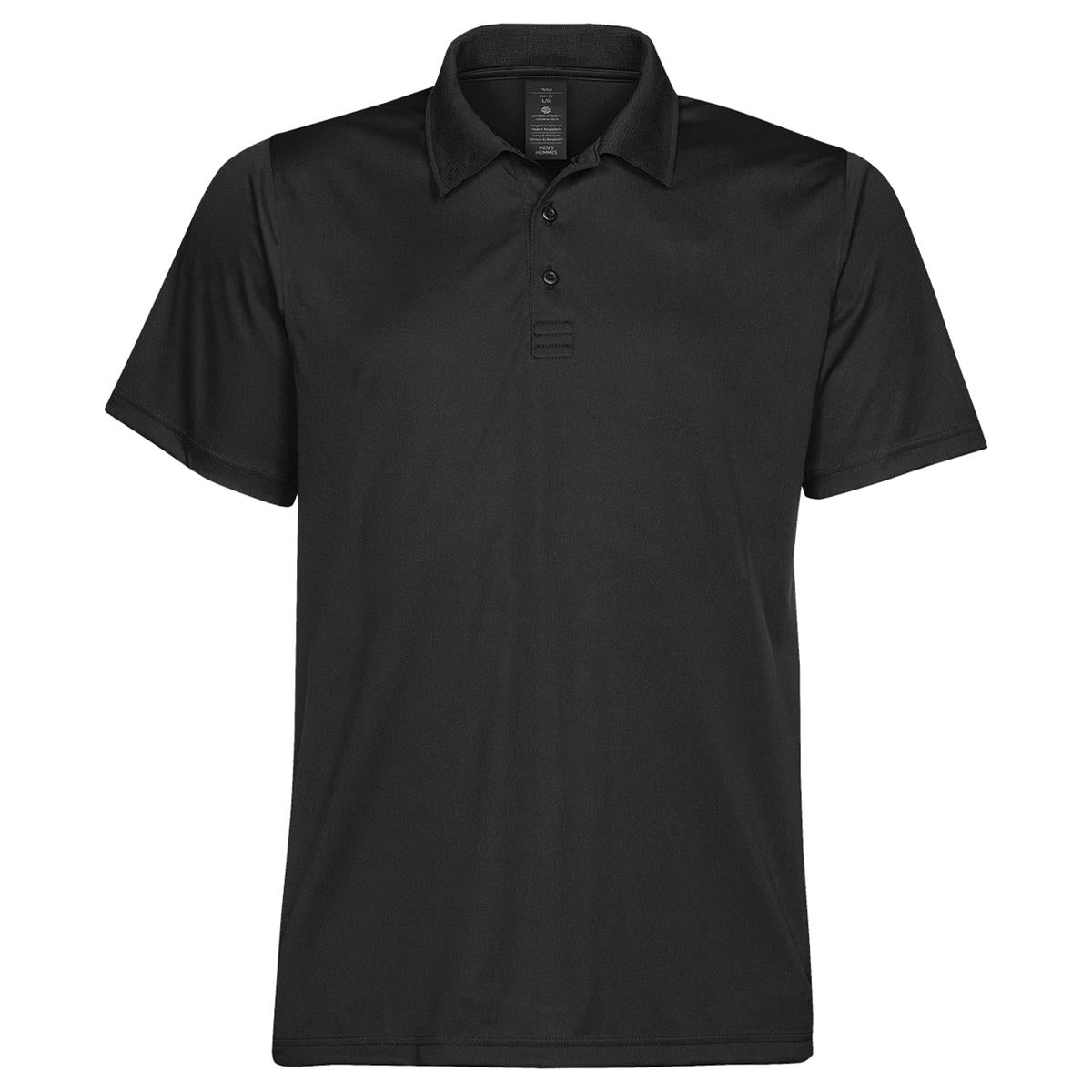 Men's Eclipse Pique Polo - Black - Front
