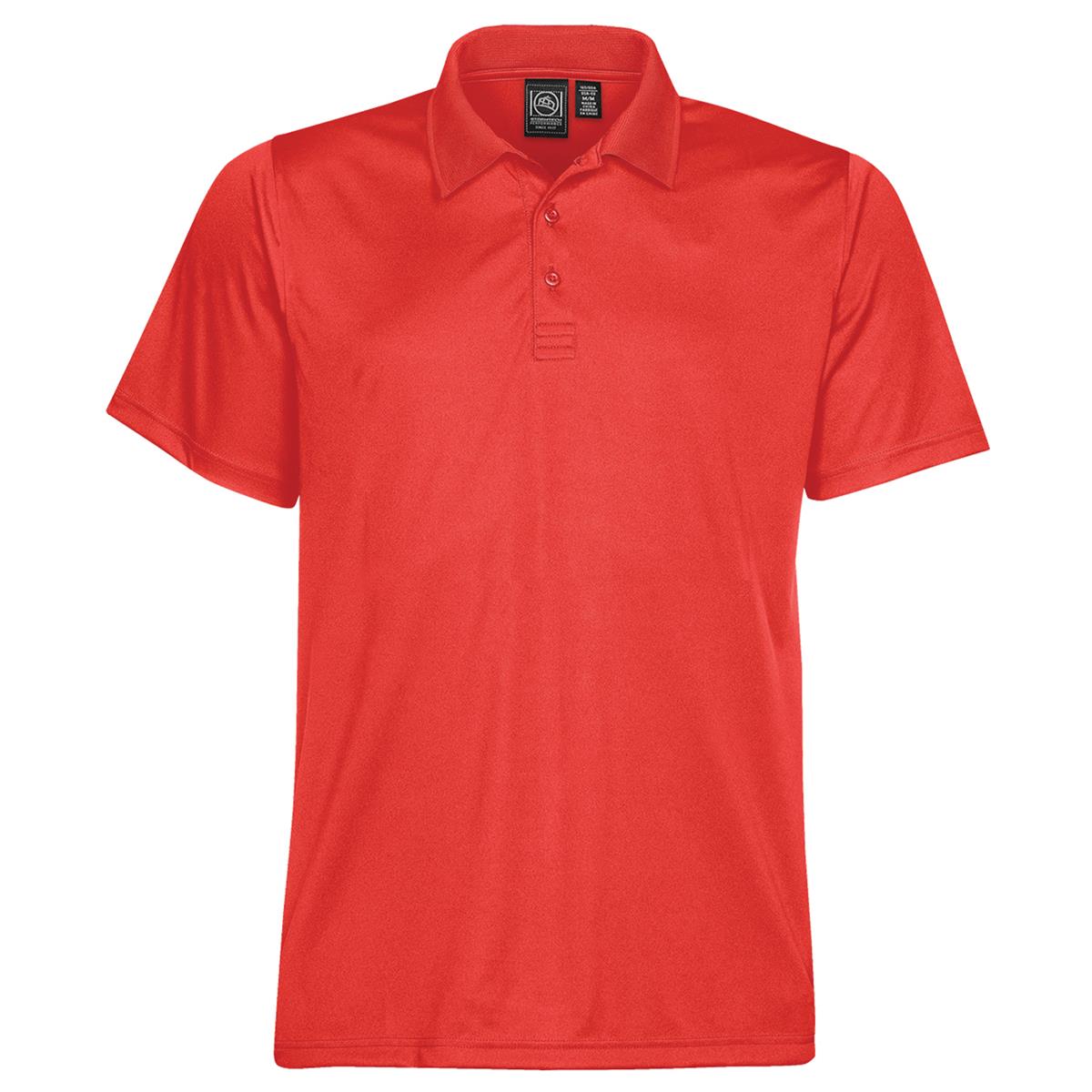 Men's Eclipse Pique Polo - Bright Red - Front