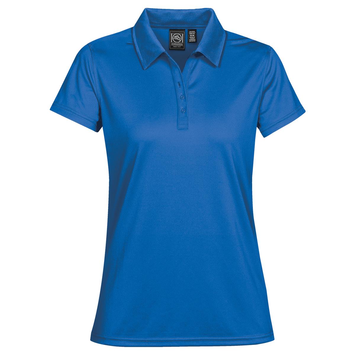 Women's Eclipse Pique Polo - Azure Blue - Front