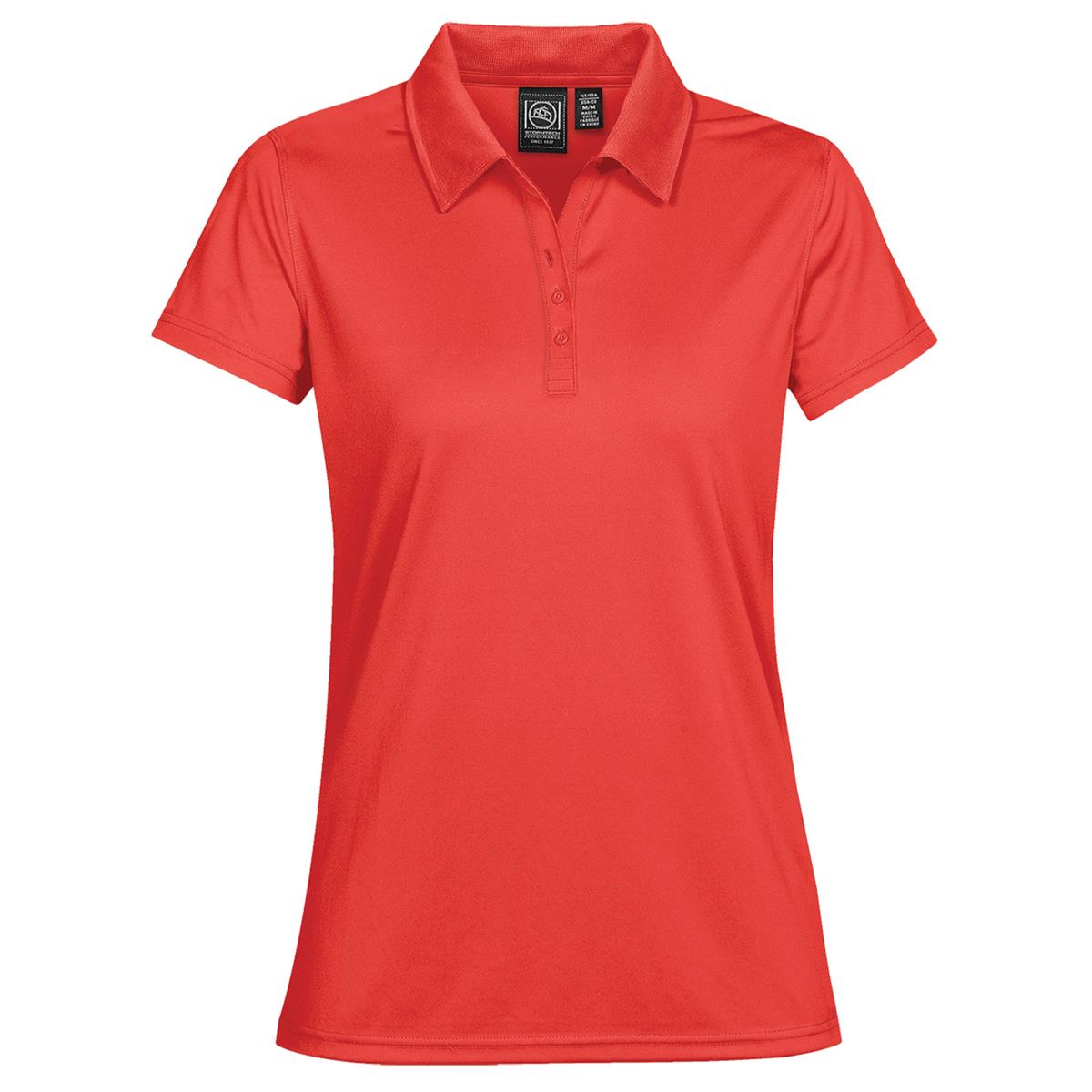 Women's Eclipse Pique Polo - Bright Red - Front