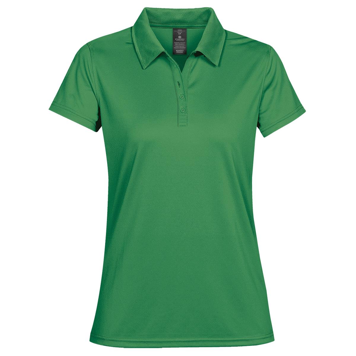 Women's Eclipse Pique Polo - Evergreen - Front