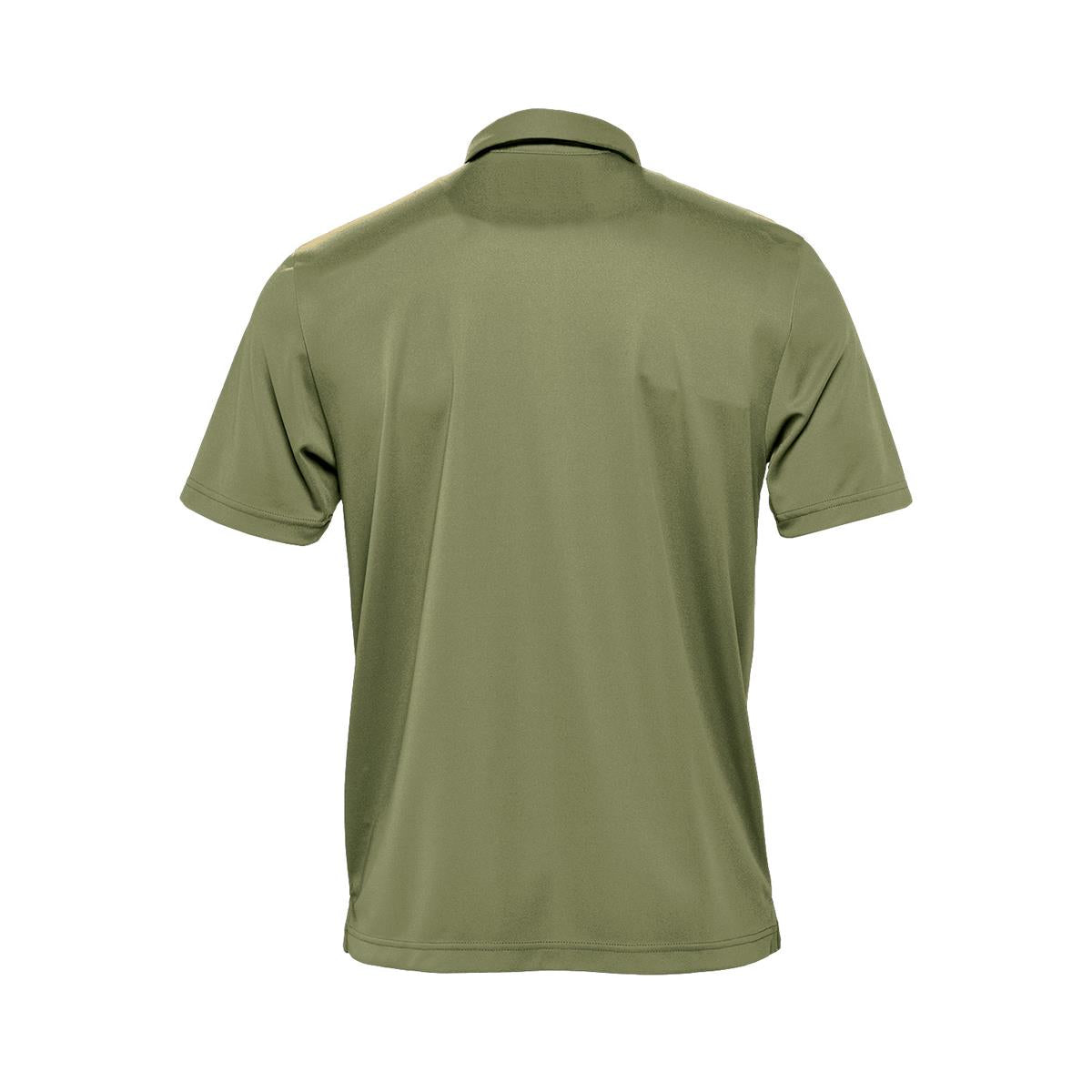Men's Milano Sports Polo - Sage Green - Back