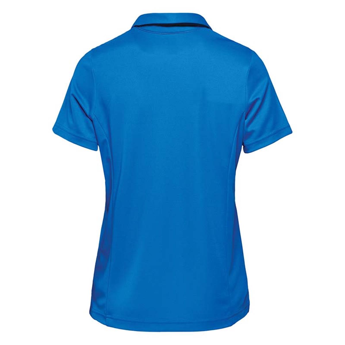 Women's Milano Sports Polo - Azure Blue - Back