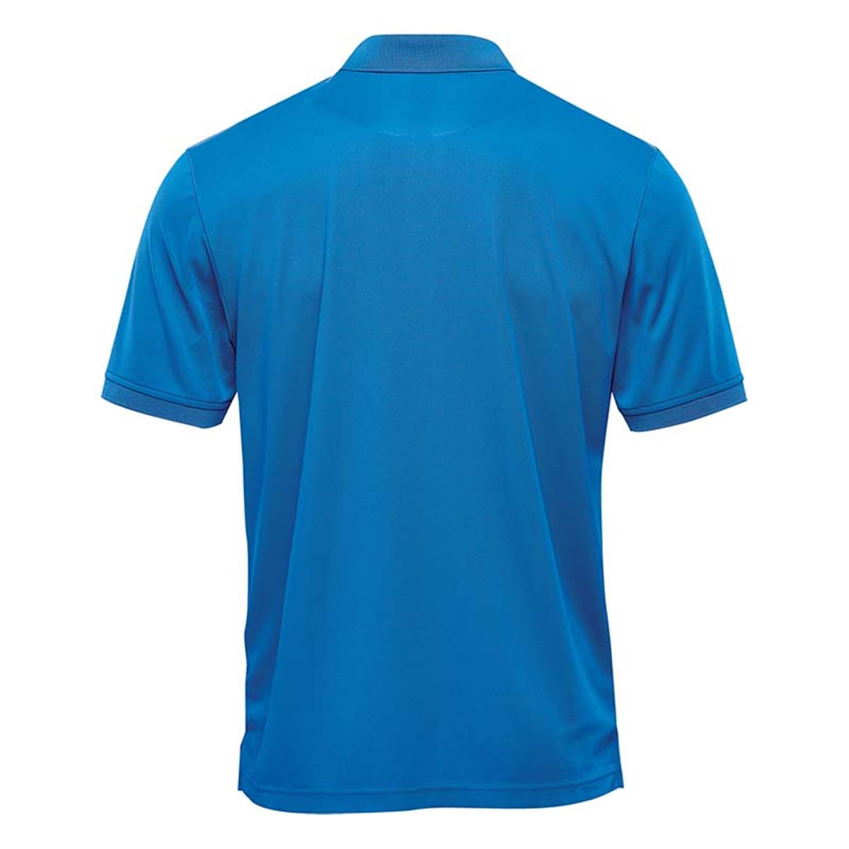 Men's Sirocco Sports Polo - Azure Blue - Back