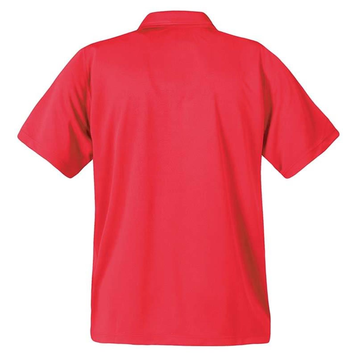 Men's Apollo H2X-Dry Polo - Scarlet Red - Back