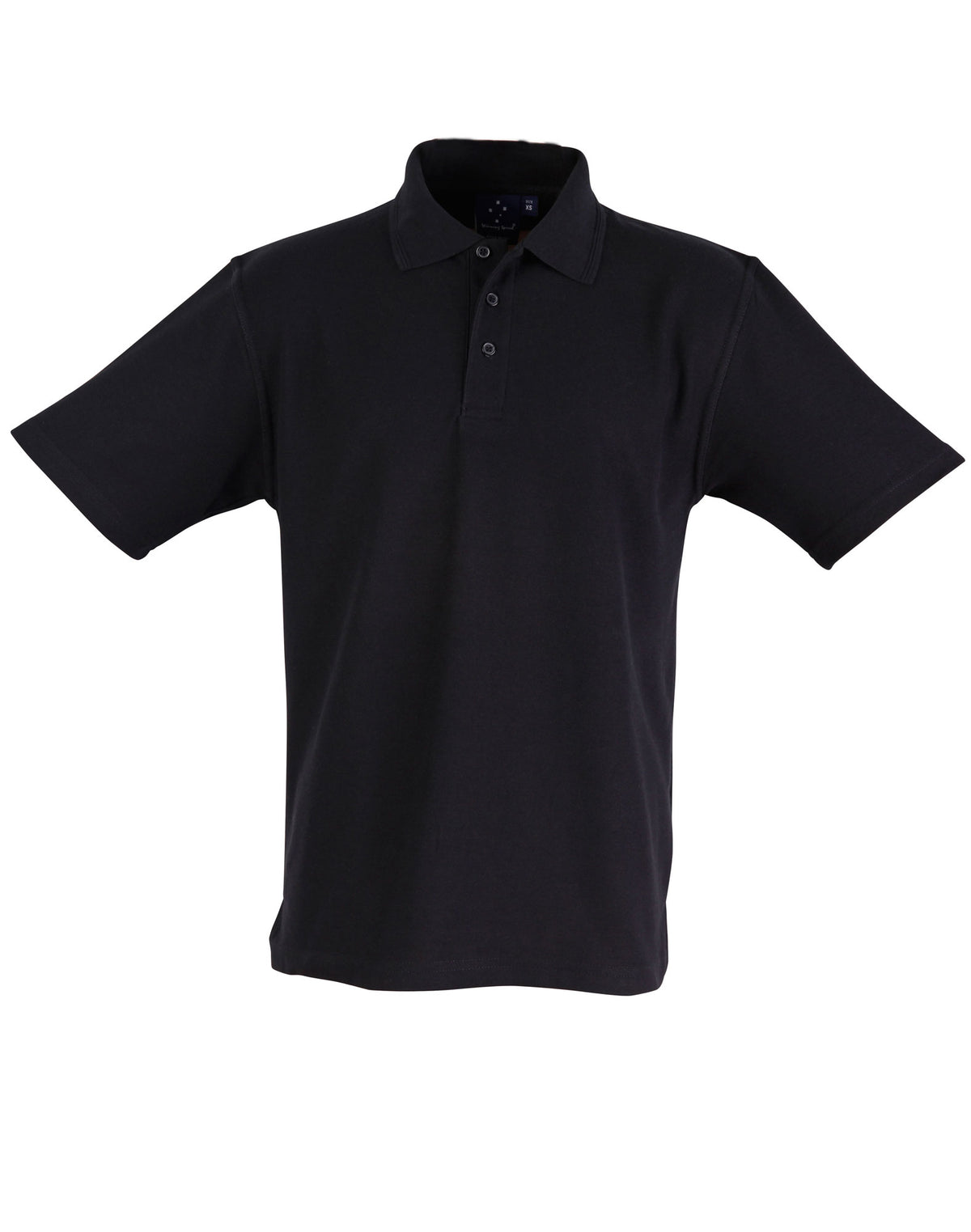 Unisex poly/cotton pique S/L - PS11 - Black